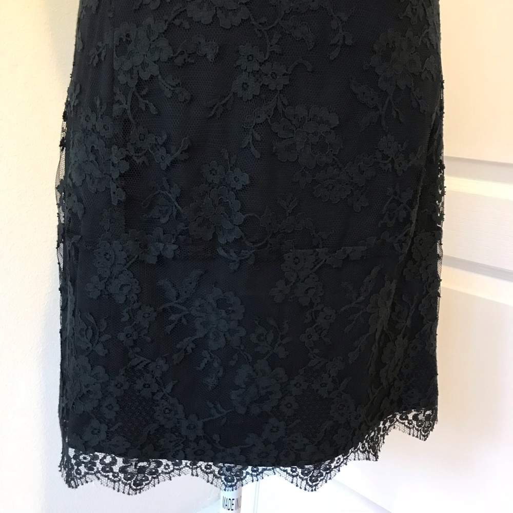 THEORY Black Alessandra Lace Dress size 2 - Picture 4 of 8